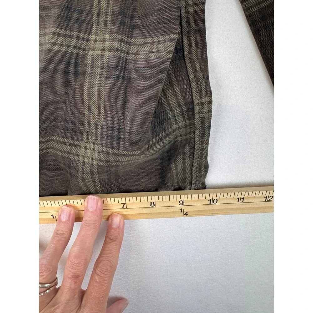 Old Navy Super Baggy Plaid Shorts Boys Size 12 Brown Cotton Casual
